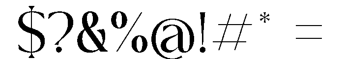 Roslane Regular Font OTHER CHARS