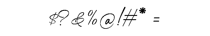 RossieAmor-Regular Font OTHER CHARS