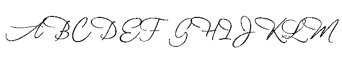 RossieAmor-Regular Font UPPERCASE
