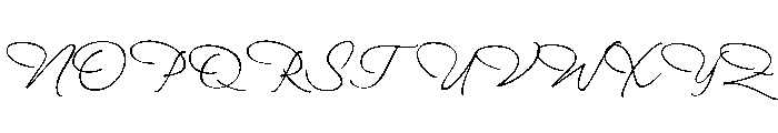 RossieAmor-Regular Font UPPERCASE