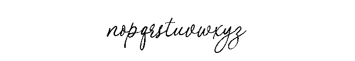 RossieAmor-Regular Font LOWERCASE