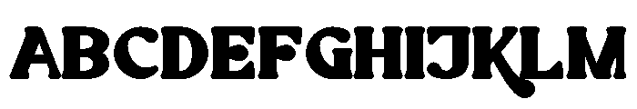 Rostia Font UPPERCASE