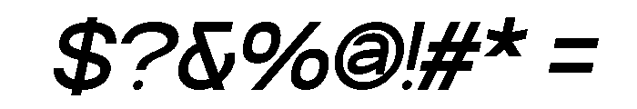 Rosvelle Italic Font OTHER CHARS