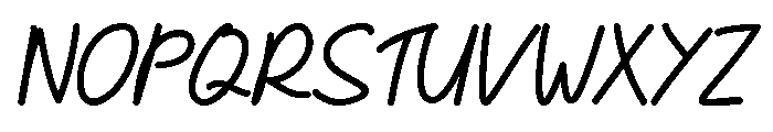 Rosvera Font UPPERCASE