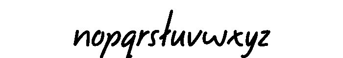 Rosvera Font LOWERCASE