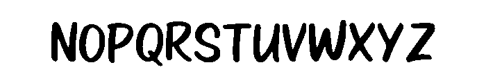 Rosy_Brown Font LOWERCASE
