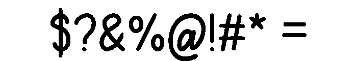 Rosy Font OTHER CHARS