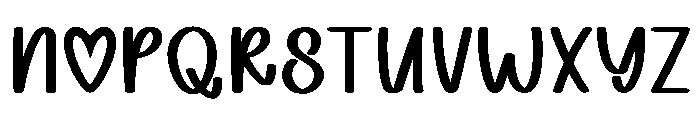 RosyLove Font UPPERCASE