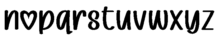 RosyLove Font LOWERCASE