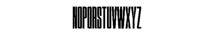 Rotation Regular Font LOWERCASE