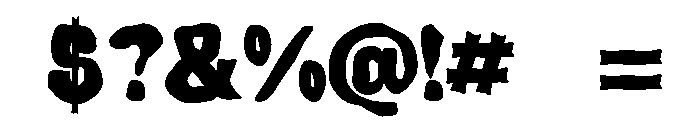 Rotten Flesh Font OTHER CHARS