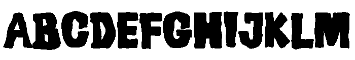 Rotten Flesh Font UPPERCASE