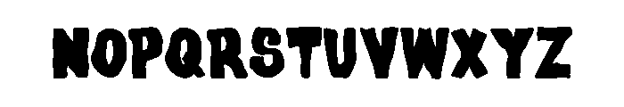 Rotten Flesh Font LOWERCASE
