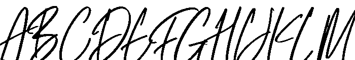 Rotterline Italic Font UPPERCASE