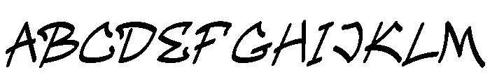 Rotzky Font UPPERCASE
