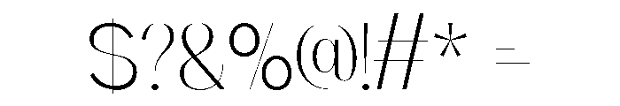 Rouch Regular Font OTHER CHARS