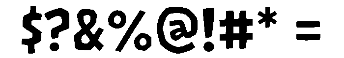 Rough Bounce Display Font OTHER CHARS