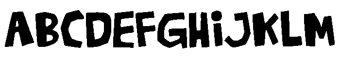 Rough Bounce Display Font UPPERCASE