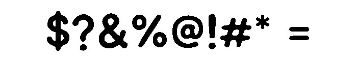 Rough Bounce Sans Font OTHER CHARS