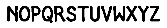 Rough Bounce Sans Font UPPERCASE