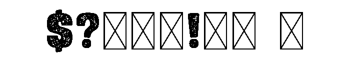 Rough Chunk Font OTHER CHARS