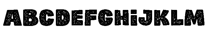 Rough Chunk Font UPPERCASE