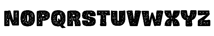 Rough Chunk Font UPPERCASE