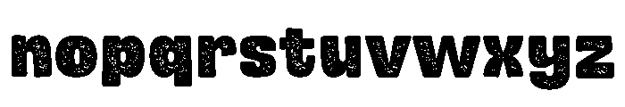 Rough Chunk Font LOWERCASE