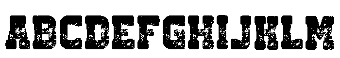 Rough Cowboy Regular Font UPPERCASE