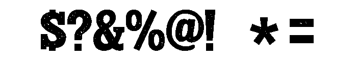 Rough Cowboy Font OTHER CHARS