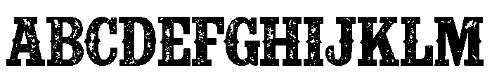Rough Cowboy Font UPPERCASE