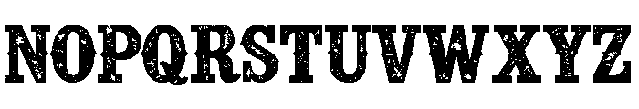 Rough Cowboy Font UPPERCASE