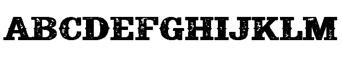 Rough Distressed Font UPPERCASE