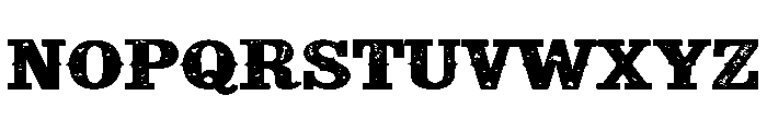 Rough Distressed Font UPPERCASE