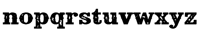 Rough Distressed Font LOWERCASE