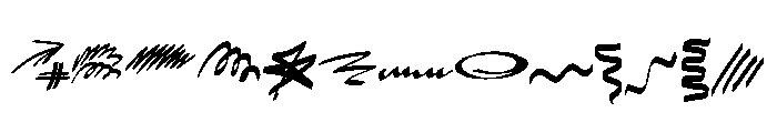 Rough Doodle Font UPPERCASE