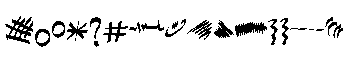 Rough Doodle Font LOWERCASE