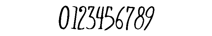 Rough Draft Regular Font OTHER CHARS