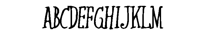 Rough Draft Regular Font UPPERCASE