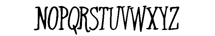 Rough Draft Regular Font UPPERCASE