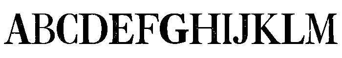 Rough Elegant Serif Font UPPERCASE