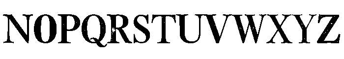 Rough Elegant Serif Font UPPERCASE