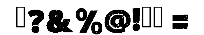 Rough Grounge Regular Font OTHER CHARS