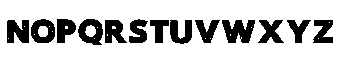 Rough Grounge Regular Font LOWERCASE