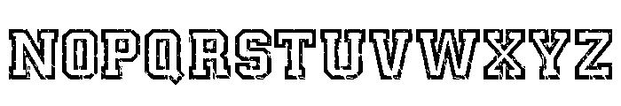 Rough Jersey Regular Font LOWERCASE
