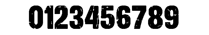 Rough Stamp Display Regular Font OTHER CHARS