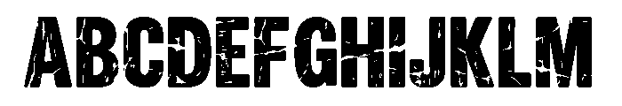 Rough Stamp Display Regular Font UPPERCASE