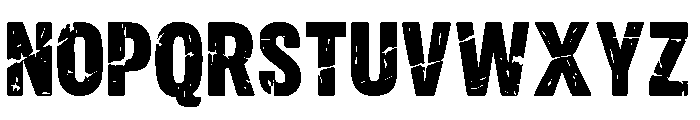 Rough Stamp Display Regular Font UPPERCASE