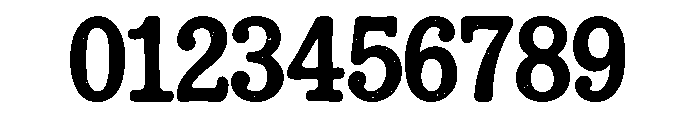 Rough Stamp Font OTHER CHARS