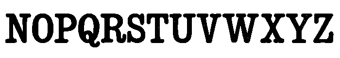 Rough Stamp Font UPPERCASE